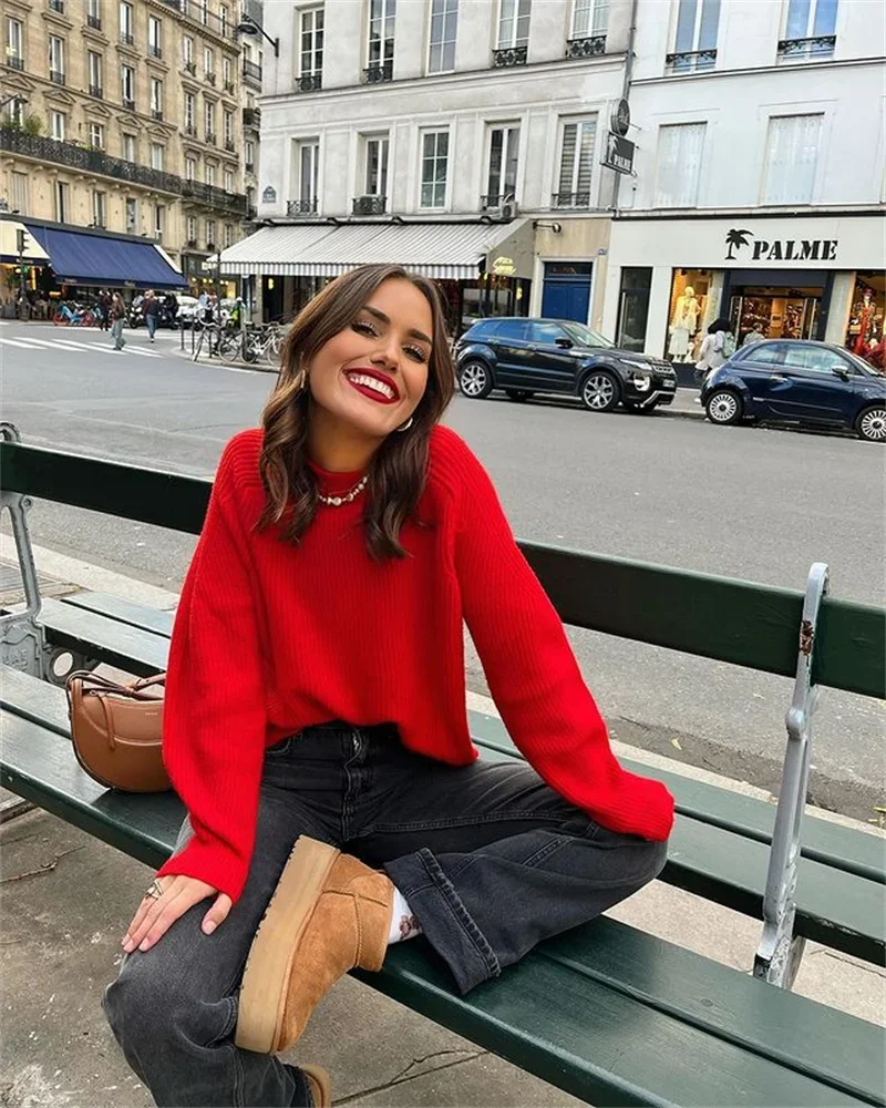 Clara™ - Pull Laine Uni Décontracté