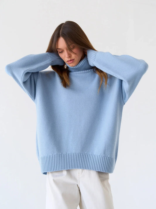 Élodie™ - Pull Col Roulé Oversize